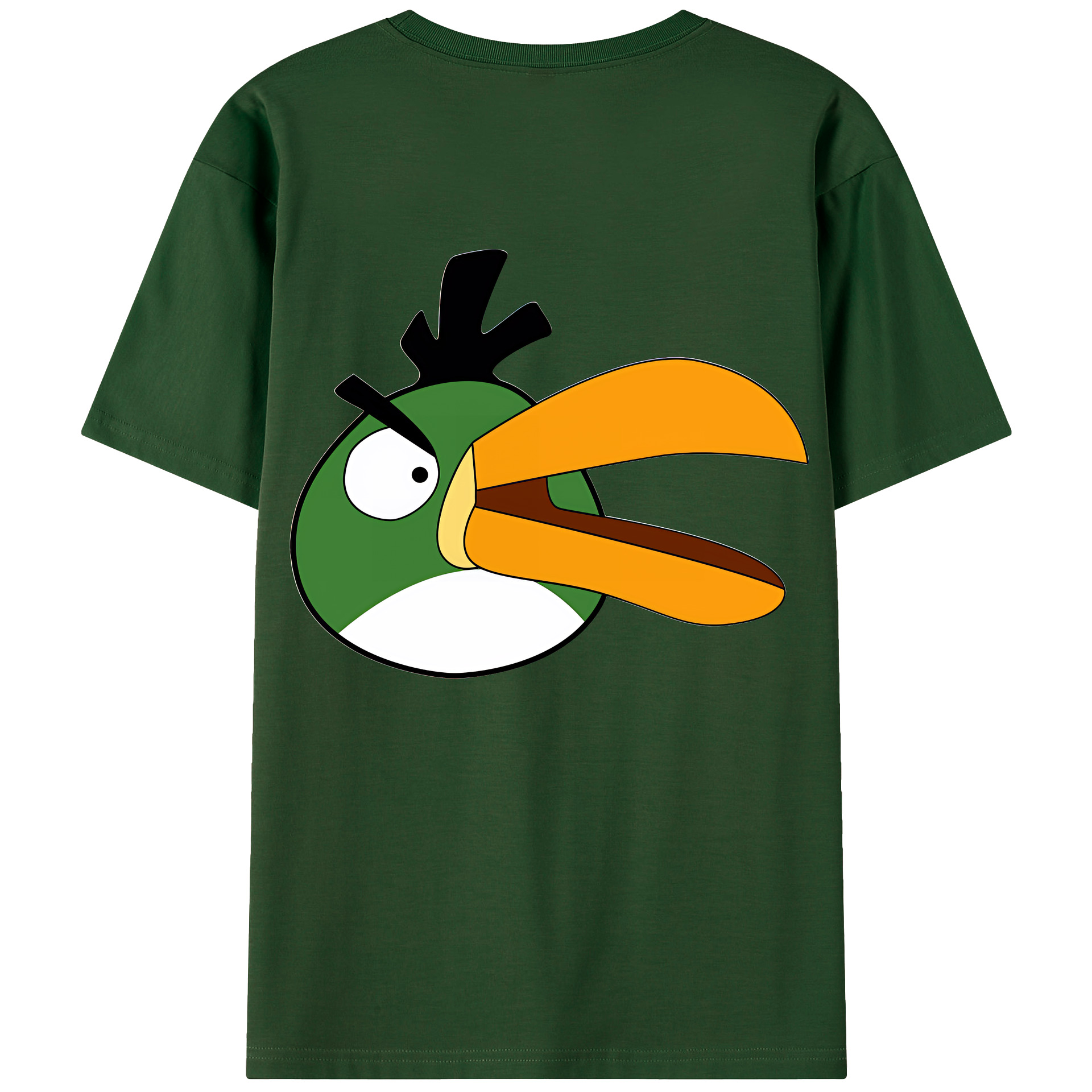 （画像用） Angry Birds アングリーバード 綿100％半袖Tシャツ（背面プリント）